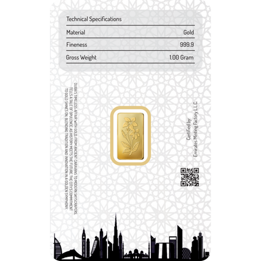 1g Gold Bar (999.9)