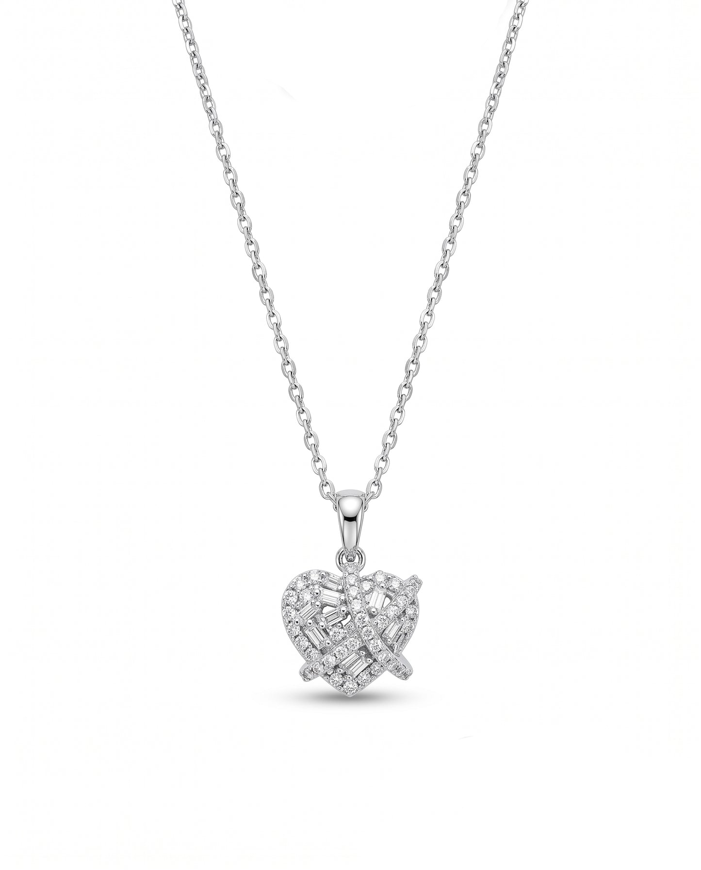 Sparkling Heart Diamond Pendant
