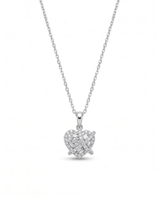 Sparkling Heart Diamond Pendant