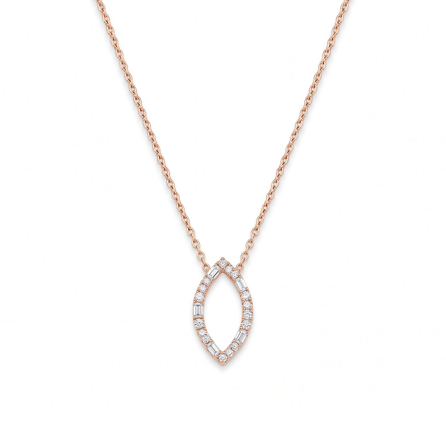 Diamond-Studded Gold Necklace